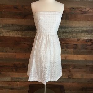 Banana Republic strapless white dress size 4